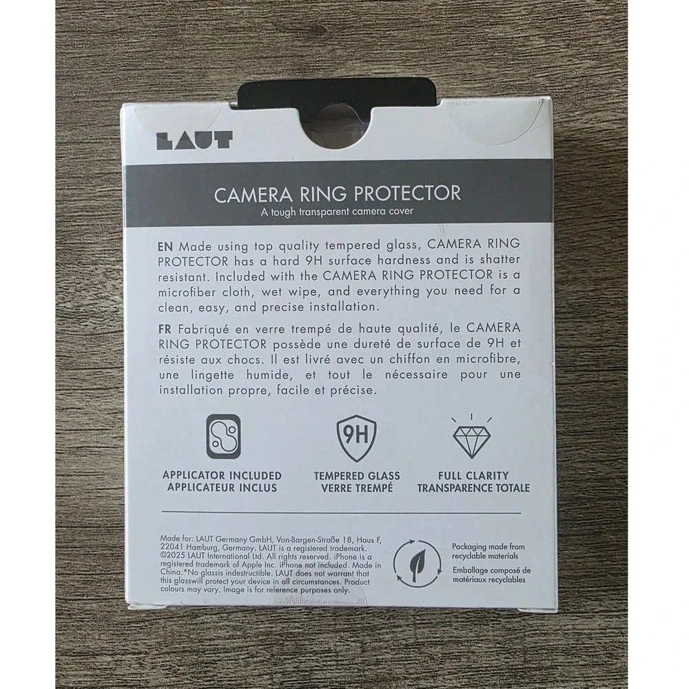 LAUT Prime Glass Edge Screen Protector & Camera Ring for iPhone 17 Air Bundle